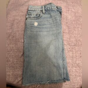 • denim long skirt